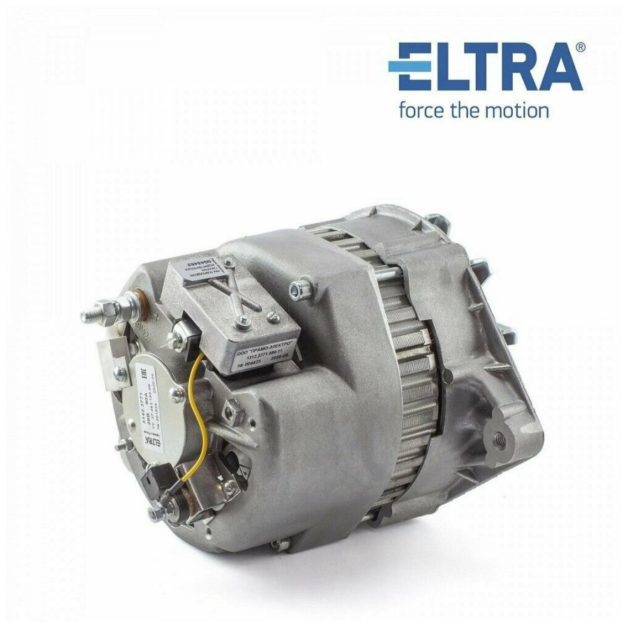 Генератор КАМАЗ с двиг. КАМАЗ 740.30, 740.31 (ЕВРО-2, ЕВРО-3) 3142.3771, 28В 90А, ELTRA, (ан. 4001-53)}